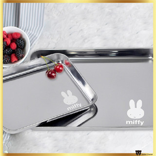 Bộ 2 khay vuông inox 304 Miffy