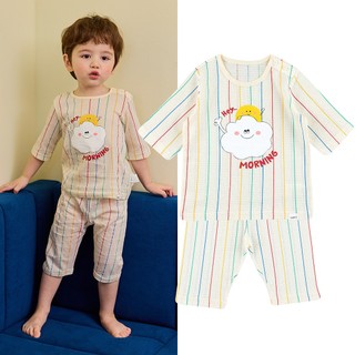 Cordi-i Bộ thun lửng cotton cao cấp cho bé Hey Morning Three-quarter pajama (24SS) - CE252 chính hãng Cordi-i Hàn Quốc