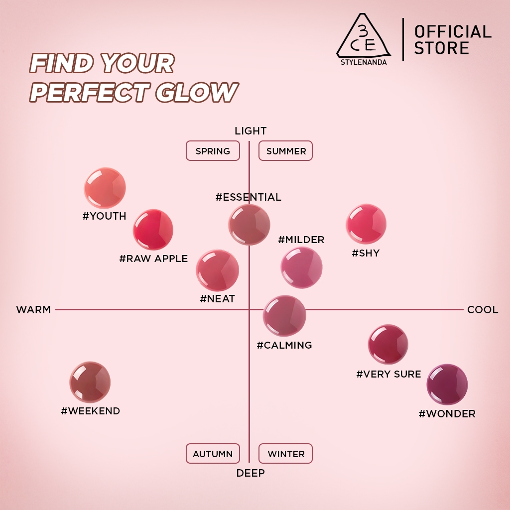 3CE Drop Glow Gel 4g Son bóng dạng gel  rạng rỡ đôi môi | Official Store Lip Make up Cosmetic | BigBuy360 - bigbuy360.vn