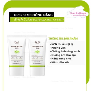 Kem chống nắng dr.g 50ml