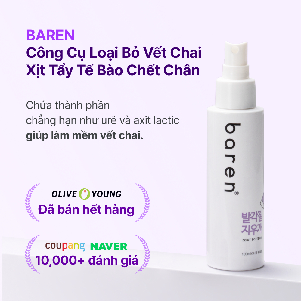 baren Bộ dụng cụ chăm sóc chân