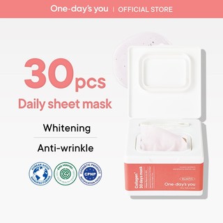 Hộp 30 miếng Mặt Nạ/ Daily Mask Collagen Cấp Nước, Làm Sáng Da, Chống Lão Hóa | ONE DAY'S YOU Collagen 30 Days Mask (30 miếng)