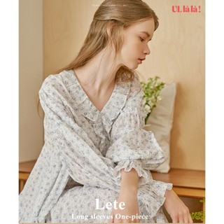  (24129WOLXN) Lete Váy Ngủ Dài Tay Màu Ivory (40'S) Free Size