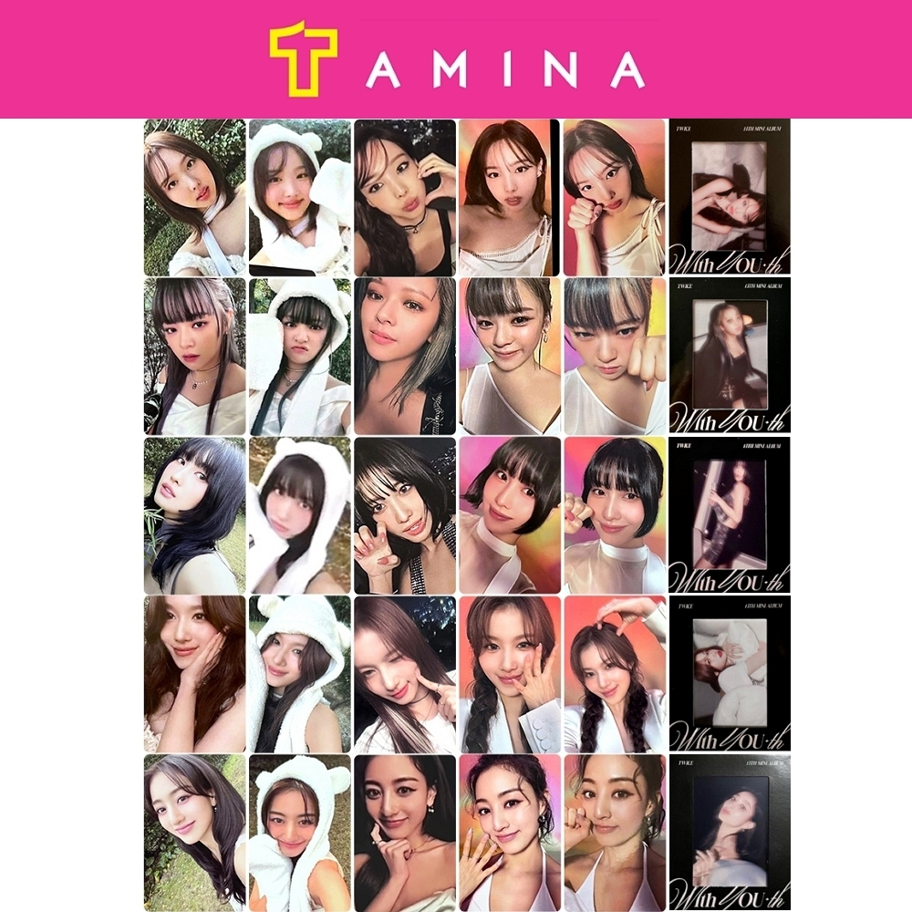 TWICE 13th Mini Album With You-th Photocard (Nayeon, Jeongyeon, Momo, Sana, Jihyo)