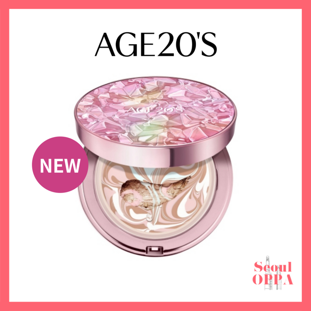 [Age 20's] Essence Cover Pact Aura 14g+14g SPF 50+ PA++++ Kem Nền Phấn Nước Kem Lót Trang Điểm Hàng 