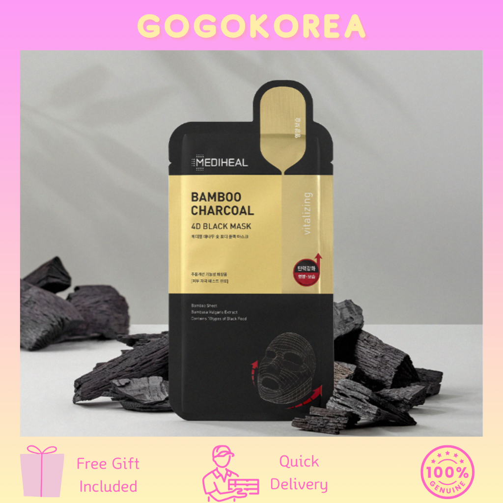 [Mediheal] Gói mặt nạ đen 4D than tre 5 tờ