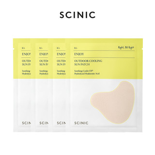 Scinic Enjoy Miếng dán chống nắng làm mát ngoài trời 4 gói "
