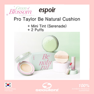Pro taylor be natural cushion green blossom spf50 pa++++ + mini tint + 2 puffs