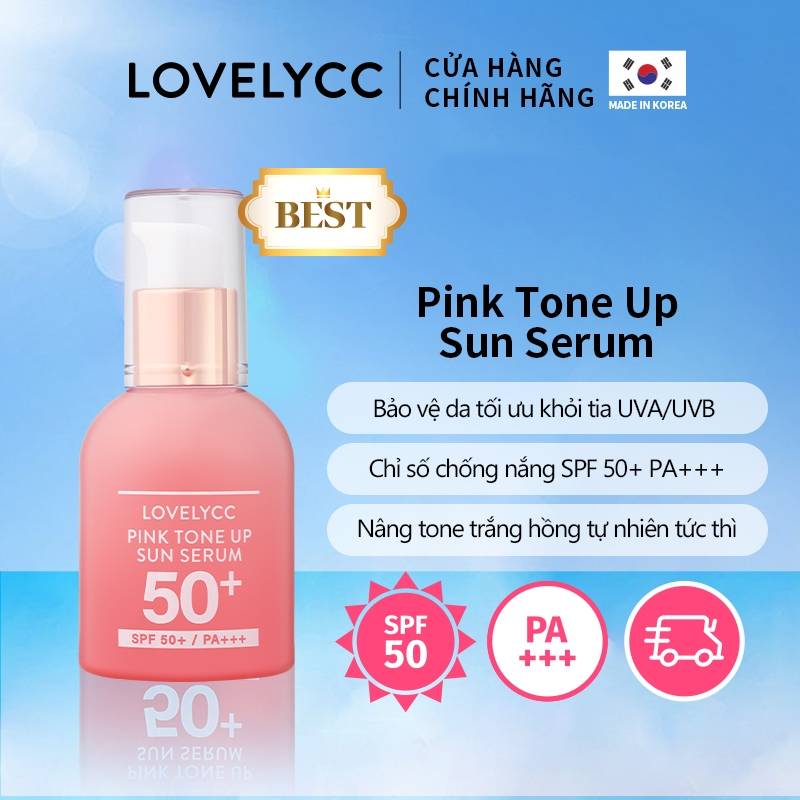 Serum chống nắng tông màu hồng 30g SPF50 / PA + + +