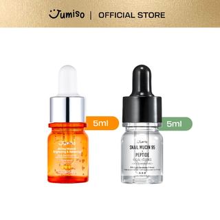 Tinh chất JUMISO All Day Vitamin Brightening & Balancing Serum 5ml và dịch ốc sên 95 + Peptide Facial Essence 5ml