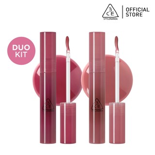 3CE Drop Glow Gel Duo Kit Bộ son môi dạng gel trang điểm rạng rỡ | Official Store Lip Make up Cosmetic