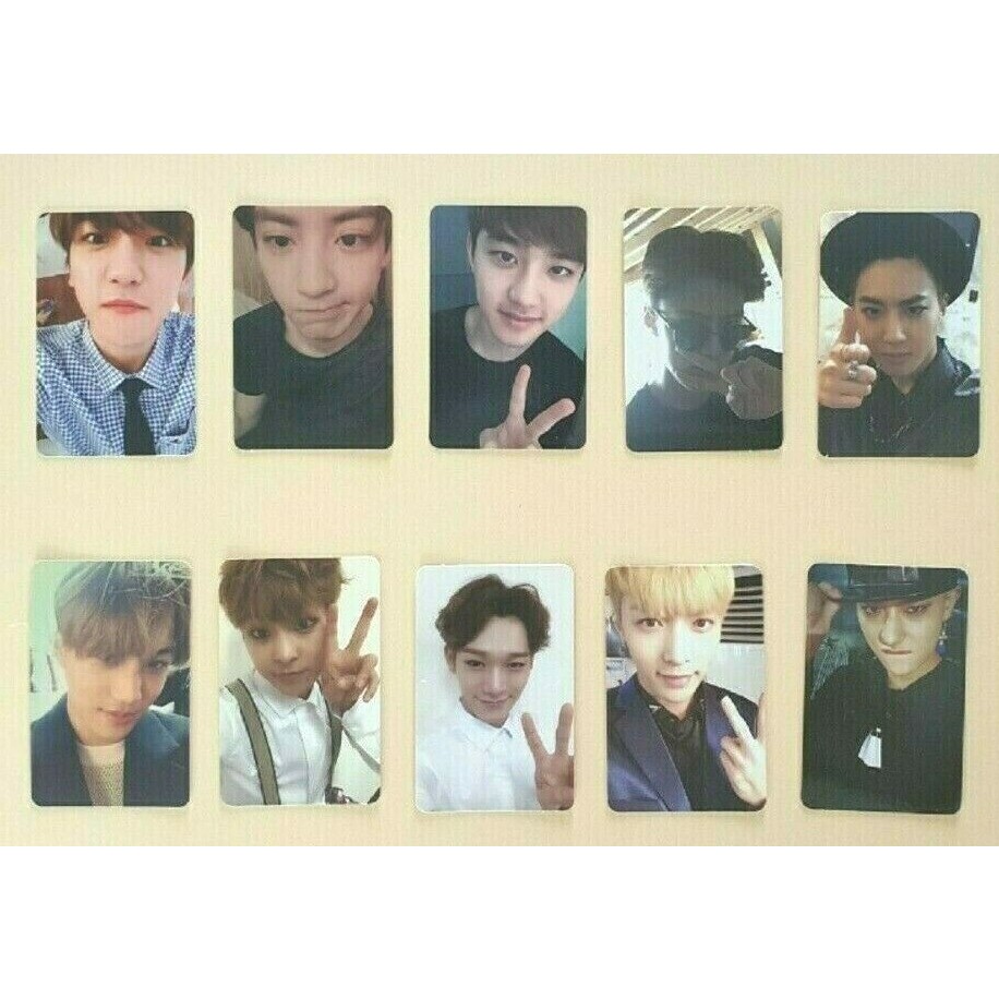 Thẻ ảnh Photocard chính thức của EXO Exodus - Baekhyun Suho DO