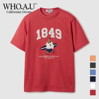 [WHO.A.U] Áo Thun Steve Patch Short Sleeve T-shirt Unisex Style | WHRAE2353U
