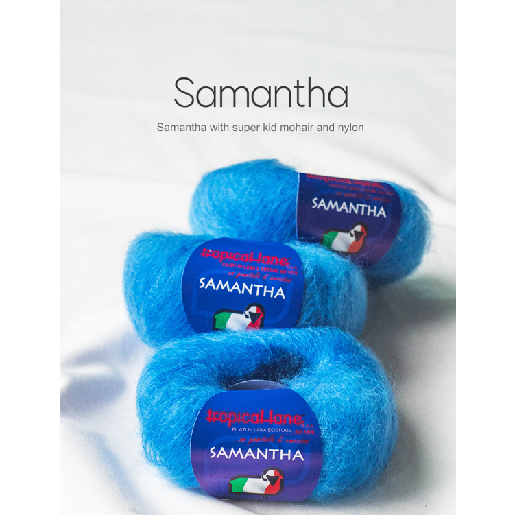 [Samantha Mohair] Sợi pha trộn SuperKid Mohair dày 20g _ 1mm (SuperKid Mohair 80% + Acrylic 20%) sản