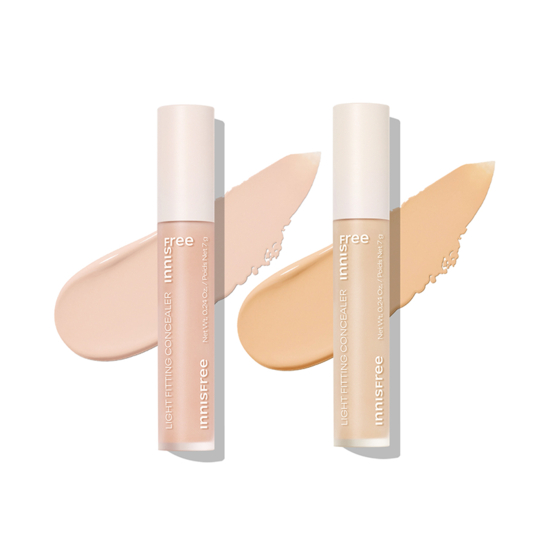 Innisfree Light Fit Concealer Dark Circle Cover - Màu be đào / Màu be cá hồi