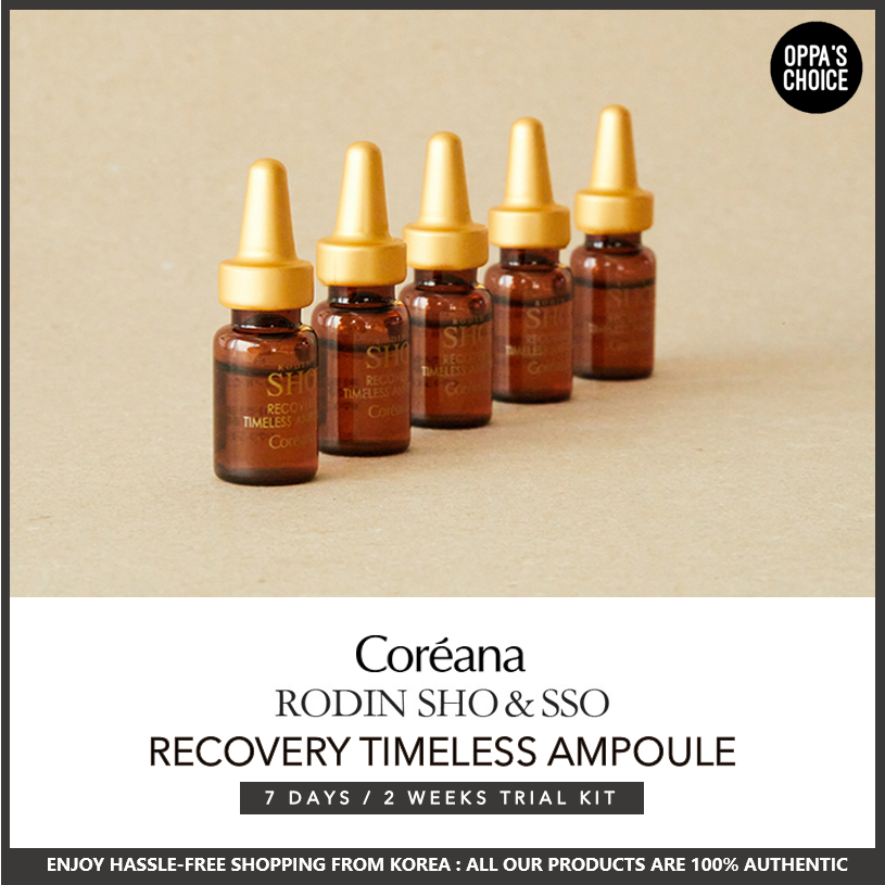 [COREANA] RODIN SHO&SSO RECOVERY TIMELESS 28DAYS AMPOULE TRIAL KIT (7DAYS/14DAYS)