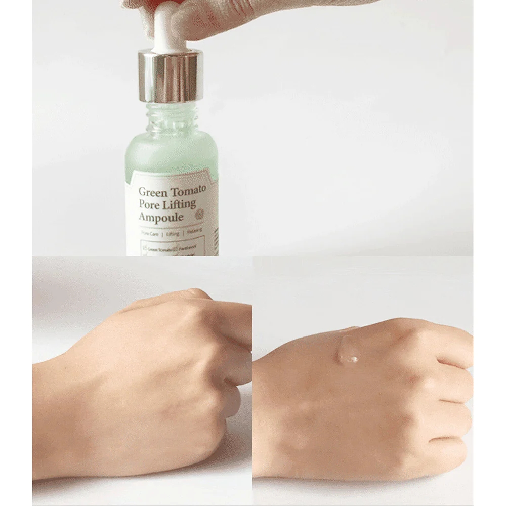 SUNGBOON EDITOR Green Tomato Pore Lifting Ampoule Plus  30ml kèm QUÀ TẶNG with FREEBIES