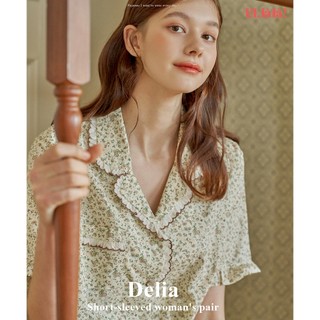  (24116WPSSN) ULLALA PAJAMAS Delia Nữ Tay Ngắn Navy (40'S) Free Size