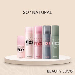 [So Natural] Thiết lập trang điểm bó sát cả ngày Fixx Makeup Fixx 35ml, 75ml, 100ml, 250ml / Real Matte, Vegan Calm, Sun Mousse, Water Glow