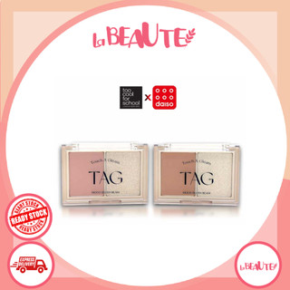 TOO COOL FOR SCHOOL Quá mát mẻ cho trường học x Daiso / TAG Mood Blush (01 Bare Coral / 02 Fair Mauve) * * Sản phẩm bán chạy SNS