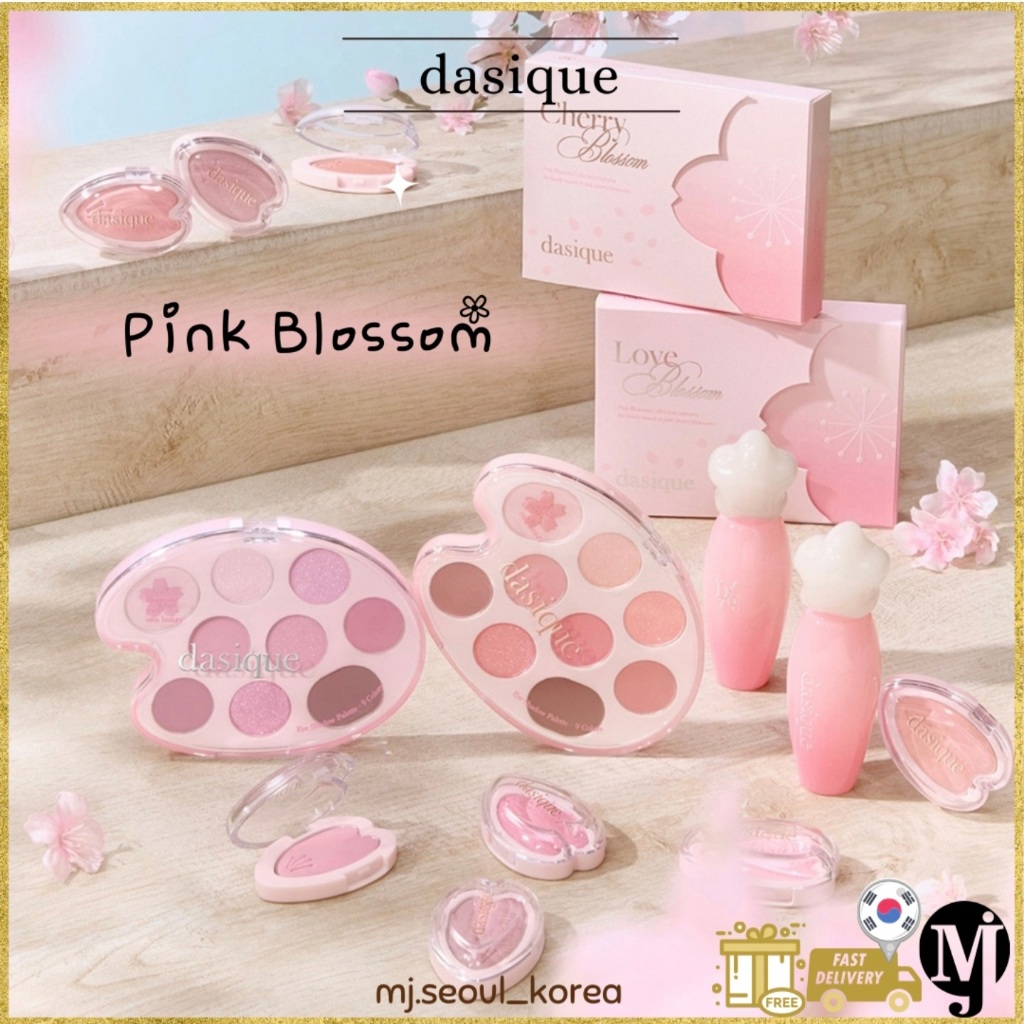 Dasique Pink Blossom Shadow Palette Pure Water Lip Gloss
