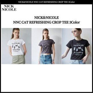 Nick & NICOLE NNC CAT RERESHING CROP TEE 3 màu