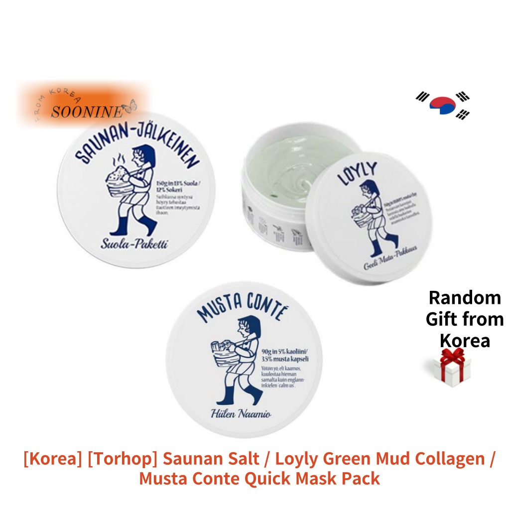 [Hàn Quốc] [Torhop] Muối Xông Hơi / Sữa Bùn Xanh Loyly Collagen / Gói Mặt nạ Nhanh Musta Conte