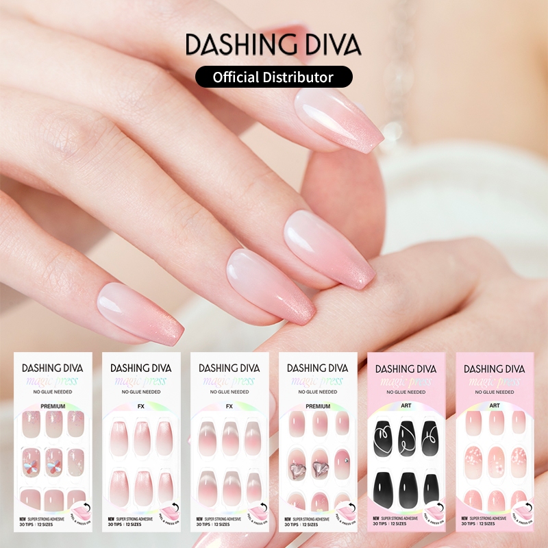 [DASHING DIVA] Magic Press On Nails Part.2 (30 tips in 1 product) | Fake Nails