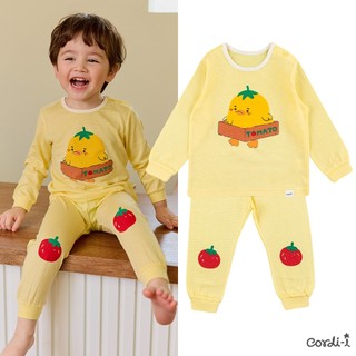 Cordi-i Bộ quần áo vải jacquard cao cấp thoáng mát cho bé Tomatoma Baby Jacquard Homewear (24SS)-AL148 Bộ quần áo thời trang bé trai bé gái chính hãng Cordi Hàn Quốc