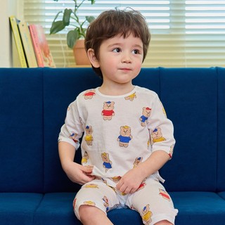 Cordi-i Bộ thun lửng cotton cao cấp cho bé Jelly Bear Three-quarter pajama (24SS) - CE258 chính hãng Cordi-i Hàn Quốc
