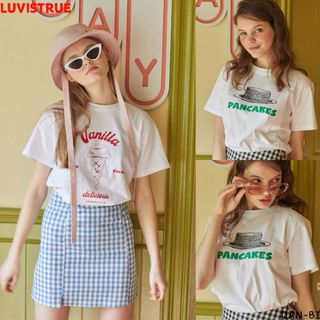 De vanilla & panake tee / 2type / 100% sản phẩm kr chính hãng / vận chuyển nhanh từ kr danbi shop