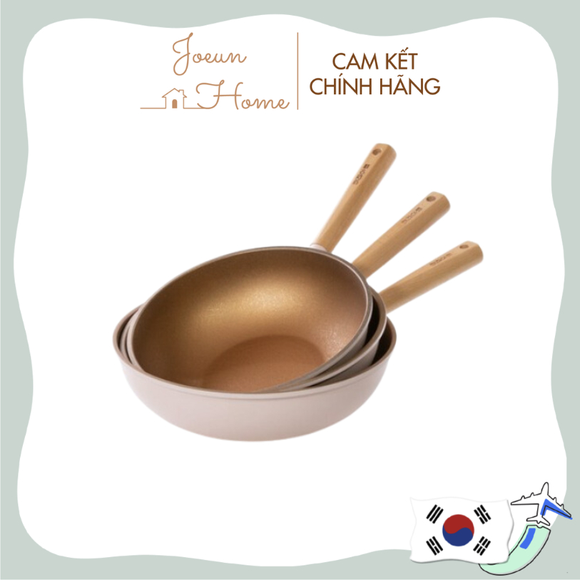 Chảo chiên sâu lòng đáy từ chống dính Gold Flex sử dụng được trên bếp từ Kitchen Art