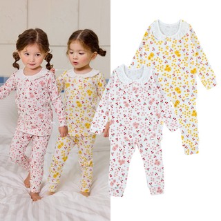 Cordi-i Bộ thun mỏng thoáng mát cho bé gái Berry cotton Shirred Rib homewear 2 lựa chọn màu sắc (24SS)-BF008 từ Hàn Quốc Xuân Hè Quần áo trẻ em homewear đồ ngủ