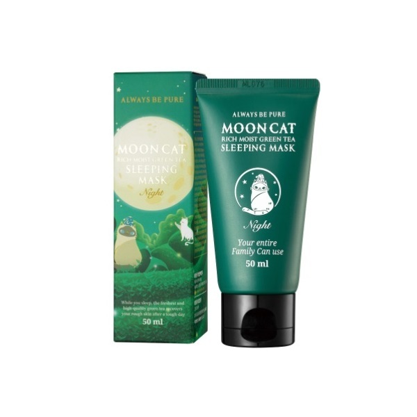 [Always be Pure] Mooncat Rich Moist GreenTea Sleeping Mask 50ml