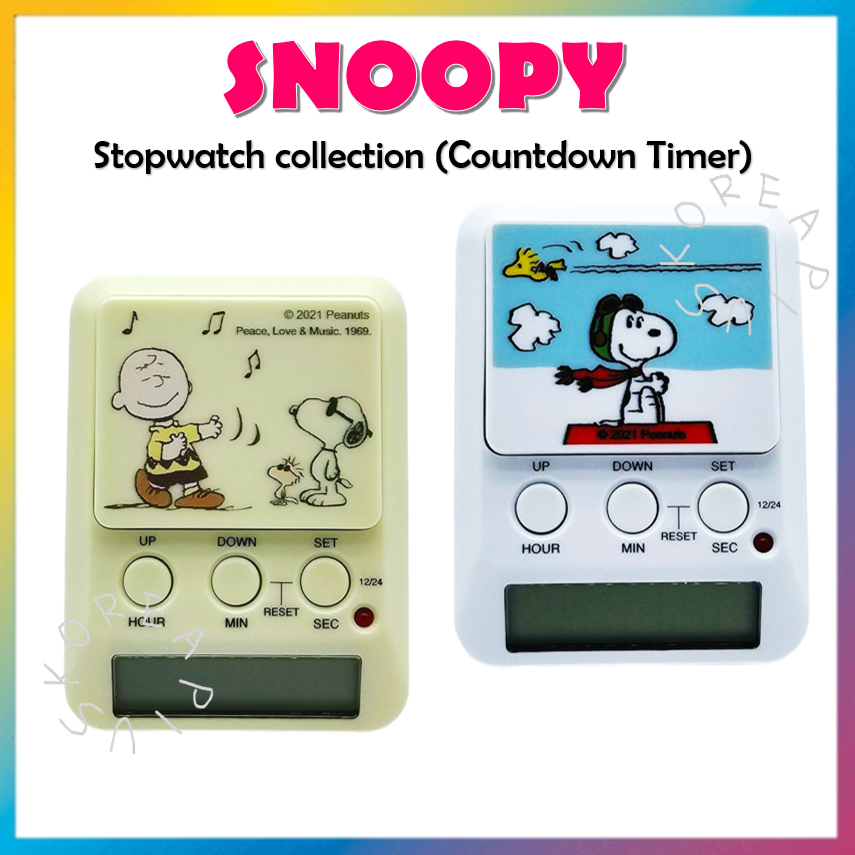[Snoopy] Đồng hồ bấm giờ để nghiên cứu Đồng hồ bấm giờ Snoopy / Charlie Stop Snoopy Peanuts
