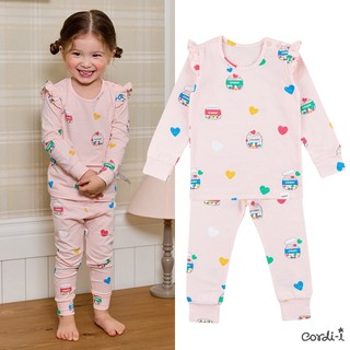 Cordi-i Bộ thun dài tay cao cấp cho bé Candy Day Single Spandex Baby Homewear (24SS)-AB261 Bộ quần áo thời trang bé trai bé gái chính hãng Cordi Hàn Quốc