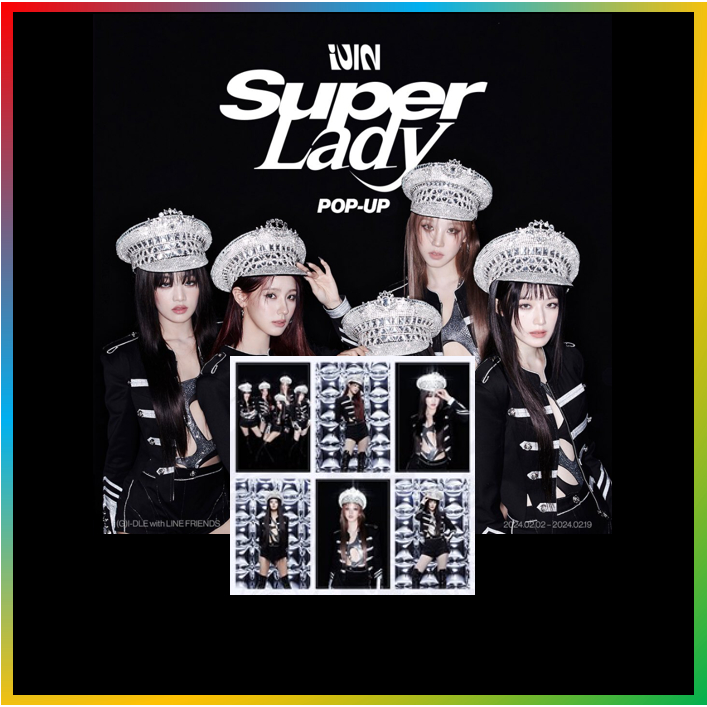 (G) I-DLE 2ND Full Album SUPER LADY POP-UP Store, Bộ Bưu Thiếp