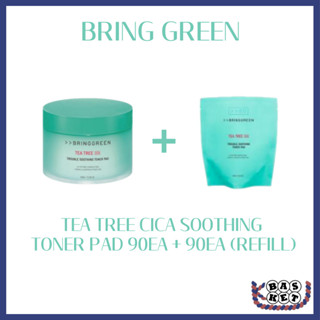 [Bring GREEN] Tea Tree CICA Trouble Soothing Toner Pad 90 EA + 90EA (Nạp lại)
