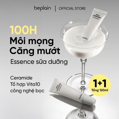 [Beplain X KOL] [Combo độc quyền shopee] Tinh chất Sữa Dưỡng Môi BEPLAIN Ceramide & Tổ hợp Vita10 công nghệ bọc mới giúp môi mềm mịn 100H 20gX2