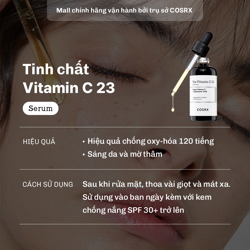 [COSRX OFFICIAL] The RX -Tinh chất Vitamin C 23 & 13 sáng da và mờ thâm 20g