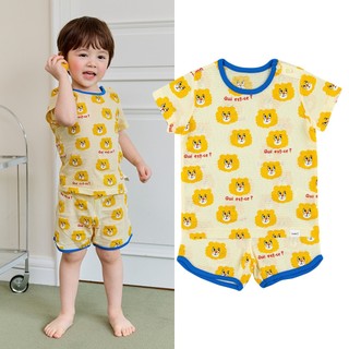 Cordi-i Bộ thun ngắn Pretty Leo (24SS) -CF171 từ Hàn Quốc Xuân Hè trang phục trẻ em đồ ngủ trẻ em mặc nhà