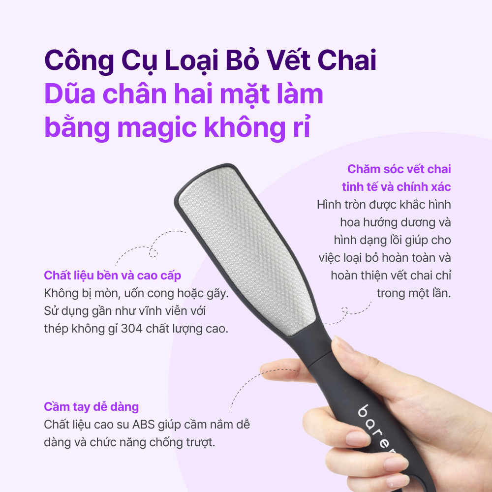 baren Bộ dụng cụ chăm sóc chân
