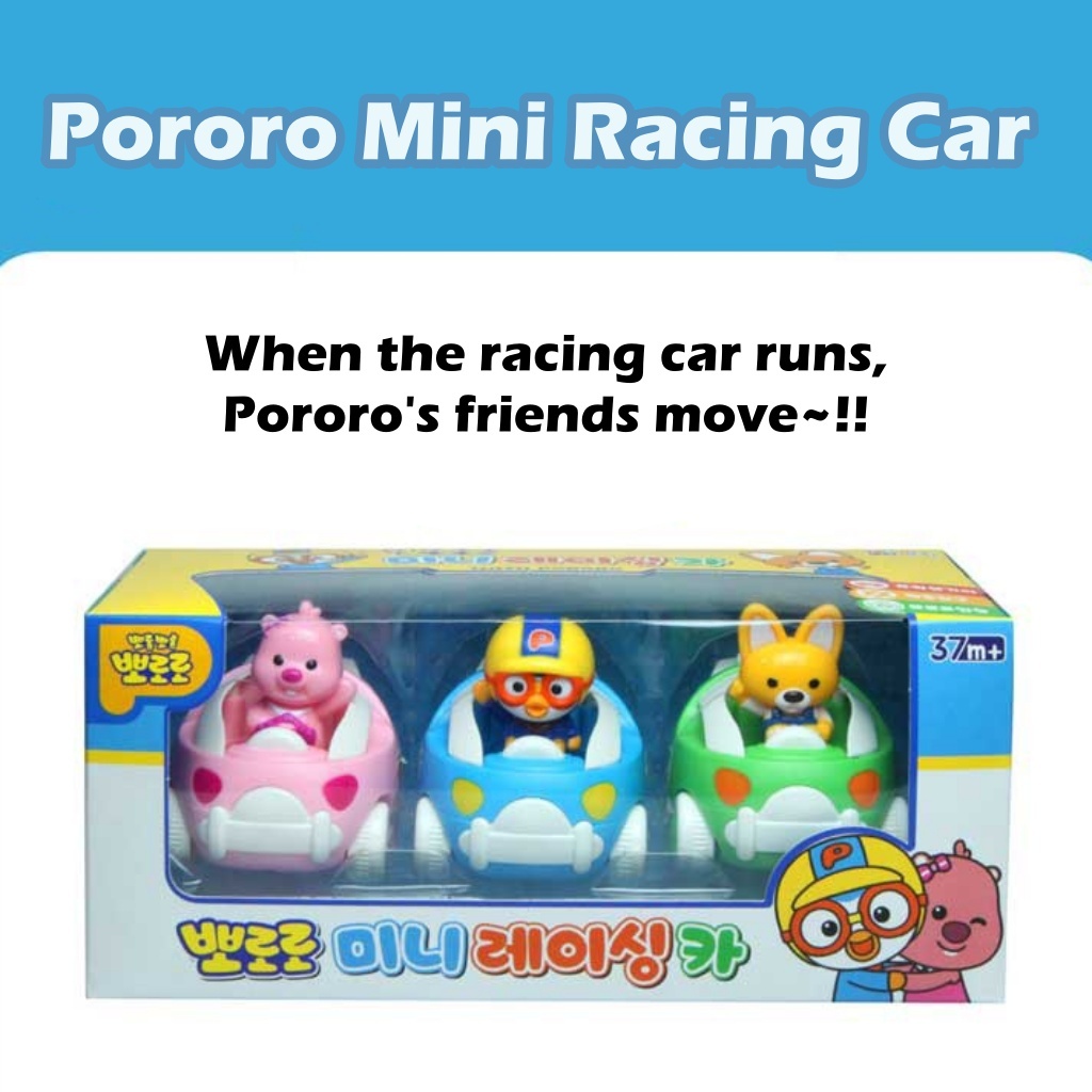 Bộ 3 xe đua Mini Pororo Đồ chơi trẻ em đồ chơi nhỏ cho trẻ em