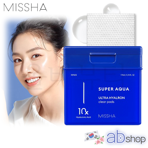 Super Aqua Ultra Hyalron Clear pads 170ml (70 miếng) / 9ml (3 miếng)