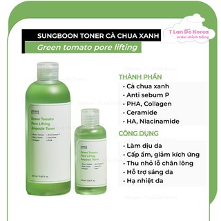 Toner cà chua sungboon 350ml + 100ml