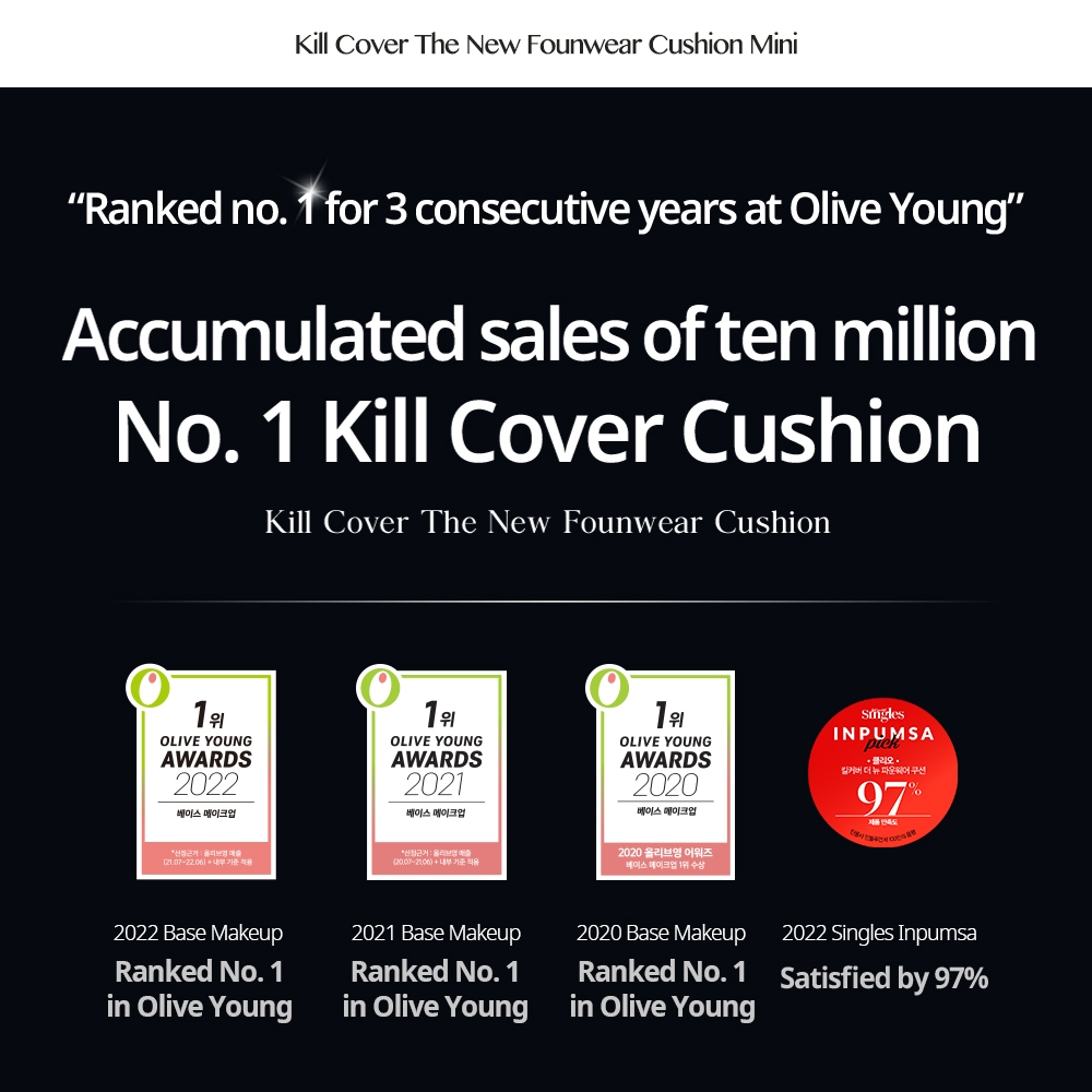 CLIO [Cio] Kill Cover Bộ đệm Mini bán chạy nhất (Áo nỉ mới / Lưới phát sáng / Đệm cố định da) | BigBuy360 - bigbuy360.vn