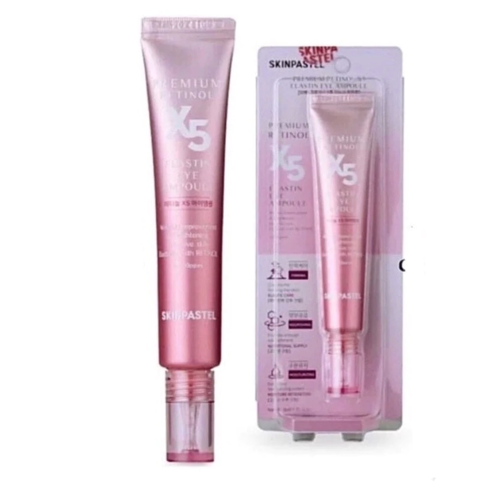 KEM MẮT SKINPASTEL PREMIUM RETINOL X5 ELASTIN EYE AMPOULE 3OML