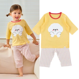 Cordi-i Bộ thun lửng cotton cao cấp cho bé Dot Bichon Three-quarter pajama (24SS) - CE266 chính hãng Cordi-i Hàn Quốc