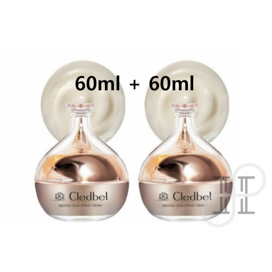 🇰🇷 [Cledbel] 60ml+60ml PRESTIGE GOLD LIFTING CREAM, Korea High-end premium cosmetics