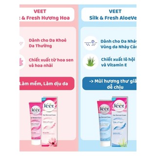 Kem Tẩy Lông Veet Silk & Fresh 100 ml [ nhập khẩu]